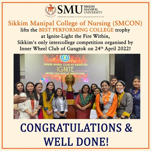 SMCON lifts the BEST PERFORMING COLLEGE at Ignite